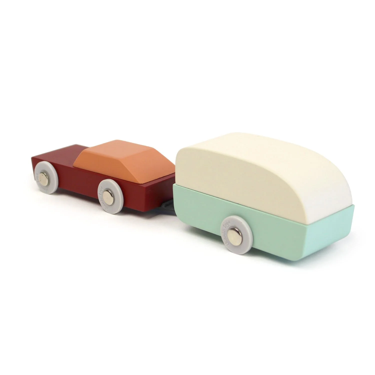 Duotone Car Floris Hovers フローリス ハーバース Floris Hovers Duotone Car No8 - Wooden toy car with caravan — K